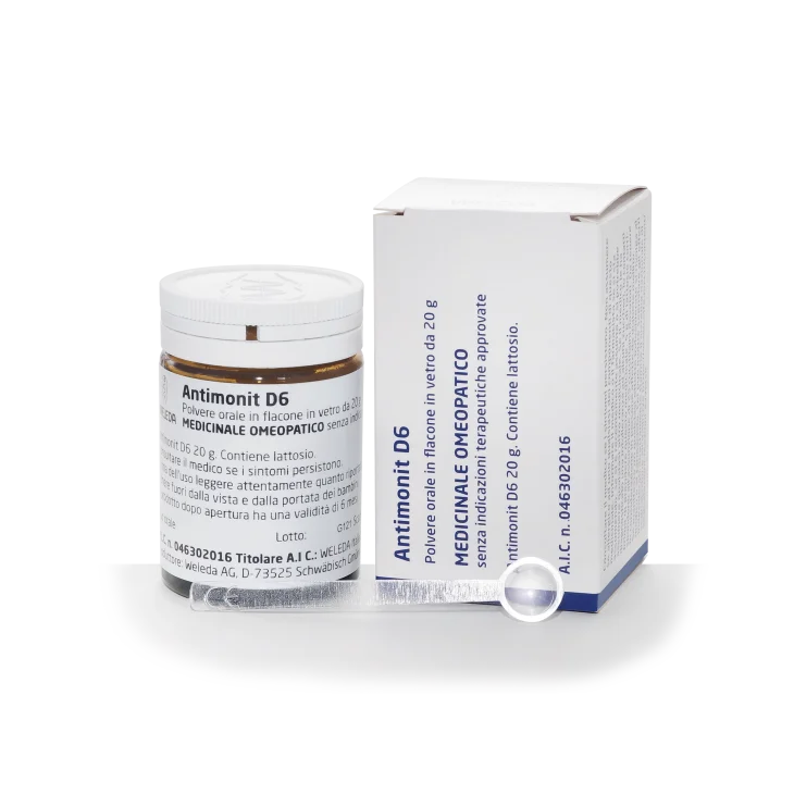 ANTIMONIT*6 DH polvere orale 20 g flacone ANTIMONIT*6 DH polvere orale 20 g flacone