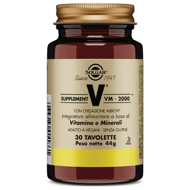 Solgar Supplement VM 2000 Integratore Multivitaminico 30 tavolette