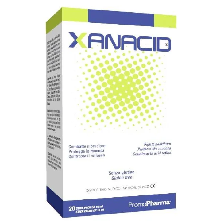 PromoPharma Xanacid Integratire per l'Acidit&agrave; di Stomaco 20 stick pack
