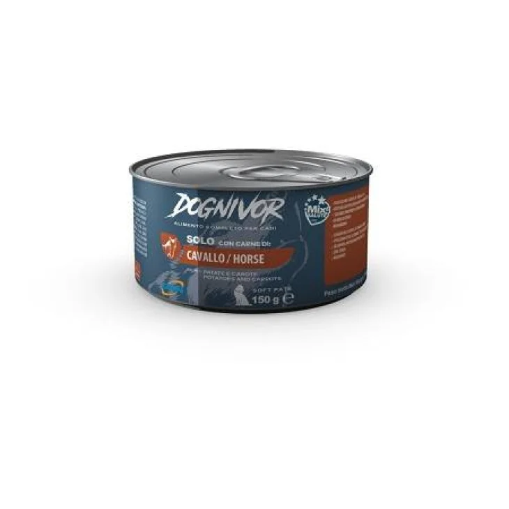 Dognivor Patè Gusto Cavallo Patate e Carote Cibo Umido per Cani 150 g Dognivor Patè Gusto Cavallo Patate e Carote Cibo Umido per Cani 150 g