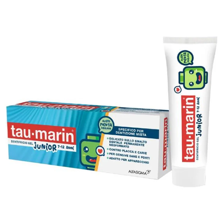 Tau Marin Junior 7-12 Anni Dentifricio per bambini 50 ml Tau Marin Junior 7-12 Anni Dentifricio per bambini 50 ml