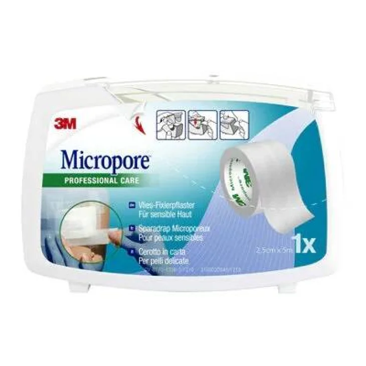 3M Micropore Cerotto ipoallergenico 5 m X 25 mm 3M Micropore Cerotto ipoallergenico 5 m X 25 mm