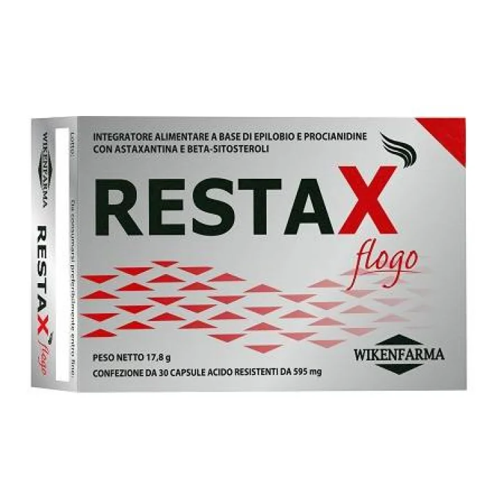 Wikenfarma Restax Flogo Integratore per Alopecia Androgenetica Maschile 30 capsule Wikenfarma Restax Flogo Integratore per Alopecia Androgenetica Maschile 30 capsule