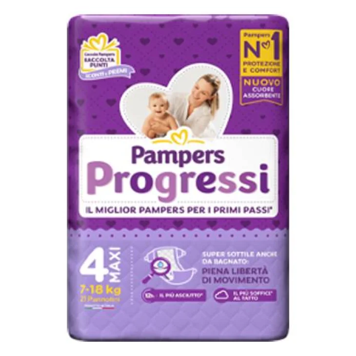 Pampers Progressi Maxi Pannolino assorbente 21 pezzi