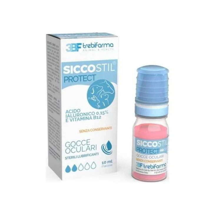 Siccostil Protect Gocce Oculari Lubrificanti per Animali 10 ml