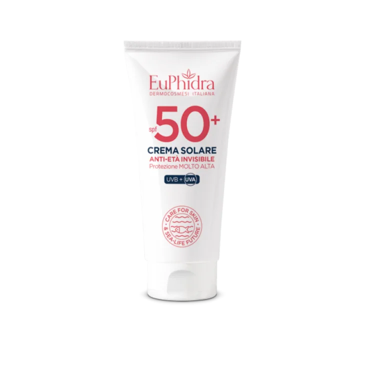 Euphidra Crema Solare Anti-Et&agrave; Viso Invisibile SPF50+ 50 ml