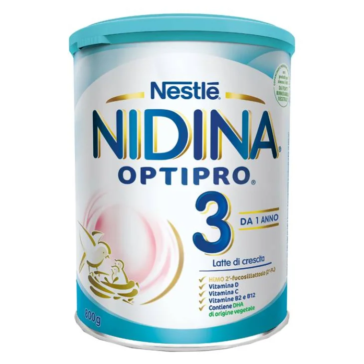 Nestl&egrave; Nidina Optipro 3 Latte di Crescita in Polvere 800 g
