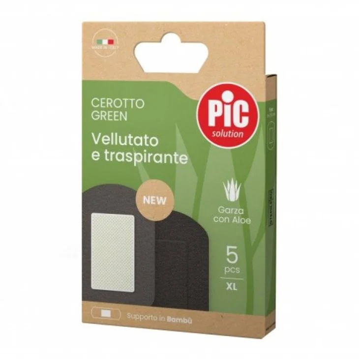 Pic Bamb&ugrave; Cerotto green vellutato e trasparente 5 x 5,6 cm 5 pezzi