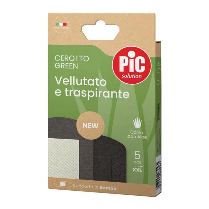 Pic Bamb&ugrave; Aloe Medio Cerotto green vellutato e trasparente 20 pezzi