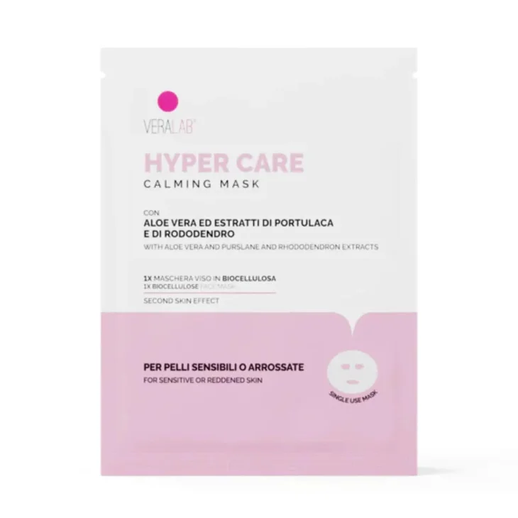 Veralab Hyper Care Mask Maschera Viso Biocellulosa Lenitiva 15 ml
