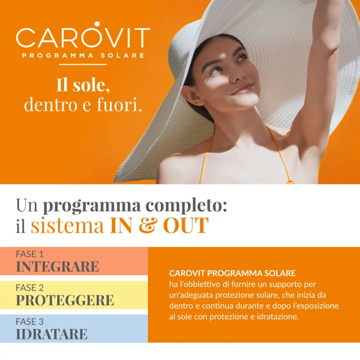 Carovit Programma Solare Stick SPF50+ per Zone Sensibili 4 ml