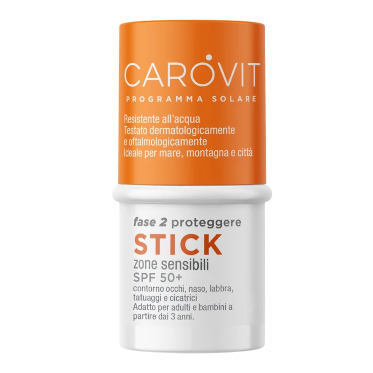 Carovit Programma Solare Stick SPF50+ per Zone Sensibili 4 ml