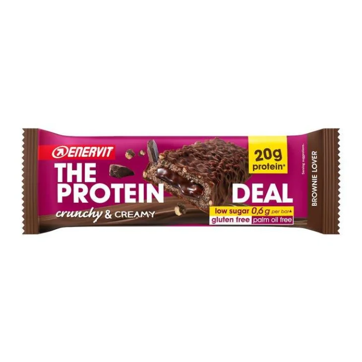 Enervit The Protein Deal Brownie Lover Barretta proteica 55 g Enervit The Protein Deal Brownie Lover Barretta proteica 55 g