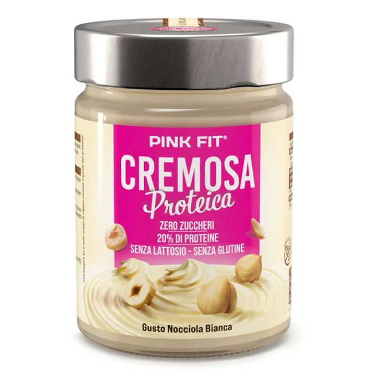 ProAction Pink Fit Cremosa Proteica Crema Proteica Gusto Nocciola Bianca 300 g