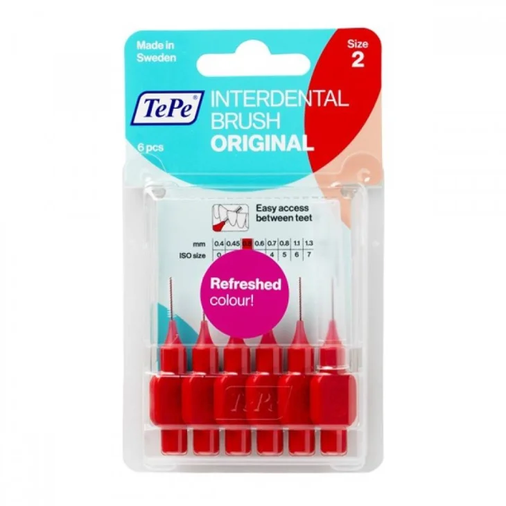 TePe Scovolino Rosso per Pulizia Interdentale 0,5 mm 6 pezzi TePe Scovolino Rosso per Pulizia Interdentale 0,5 mm 6 pezzi