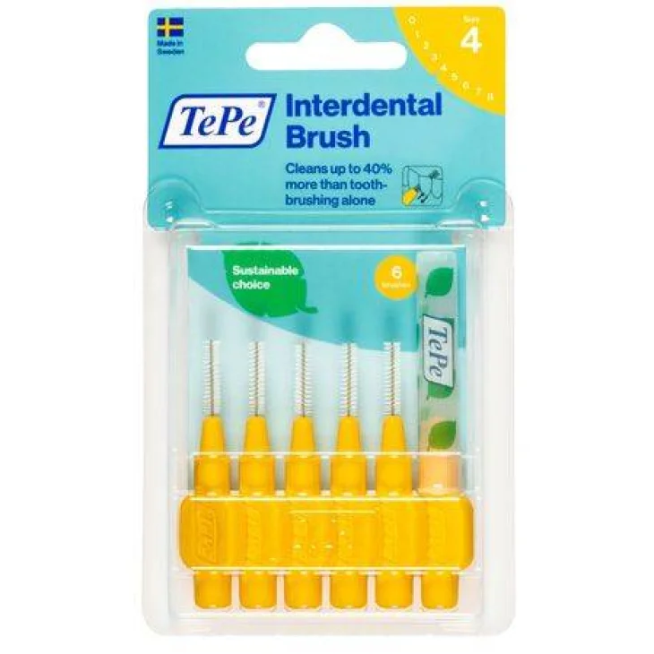 TePe Scovolino Giallo per Pulizia Interdentale 0,7 mm 6 pezzi TePe Scovolino Giallo per Pulizia Interdentale 0,7 mm 6 pezzi