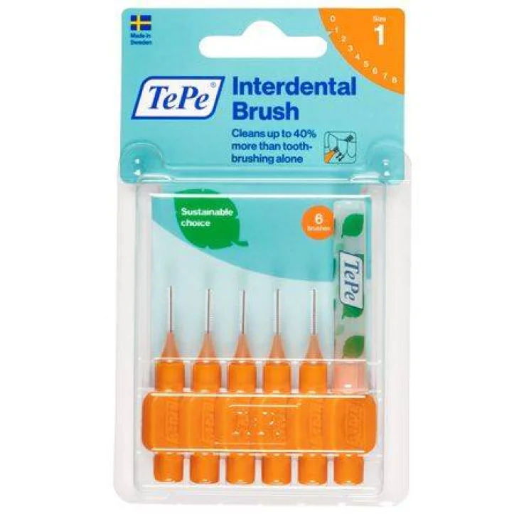 TePe Scovolino Arancione per Pulizia Interdentale 0,45 mm 6 pezzi TePe Scovolino Arancione per Pulizia Interdentale 0,45 mm 6 pezzi