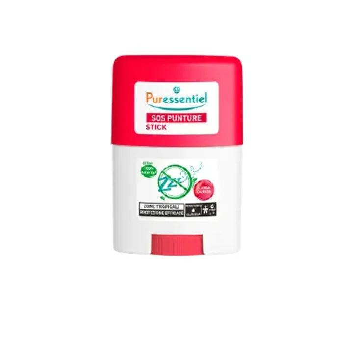 Puressentiel SOS Punture Tropical Stick Repellente Zanzare per Tutta la Famiglia 20 ml