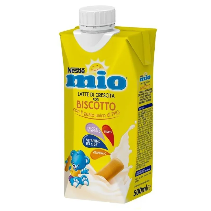 Nestl&egrave; MIO Latte Crescita Liquido con Biscotto 500 ml