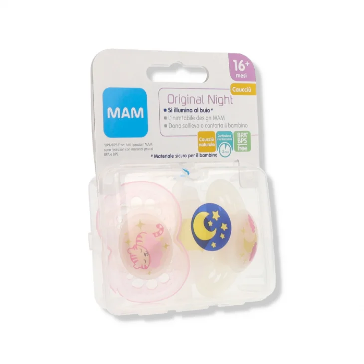 Mam Original Night 2-6 Mesi Succhietto in Caucci&ugrave; Doppio Femmina