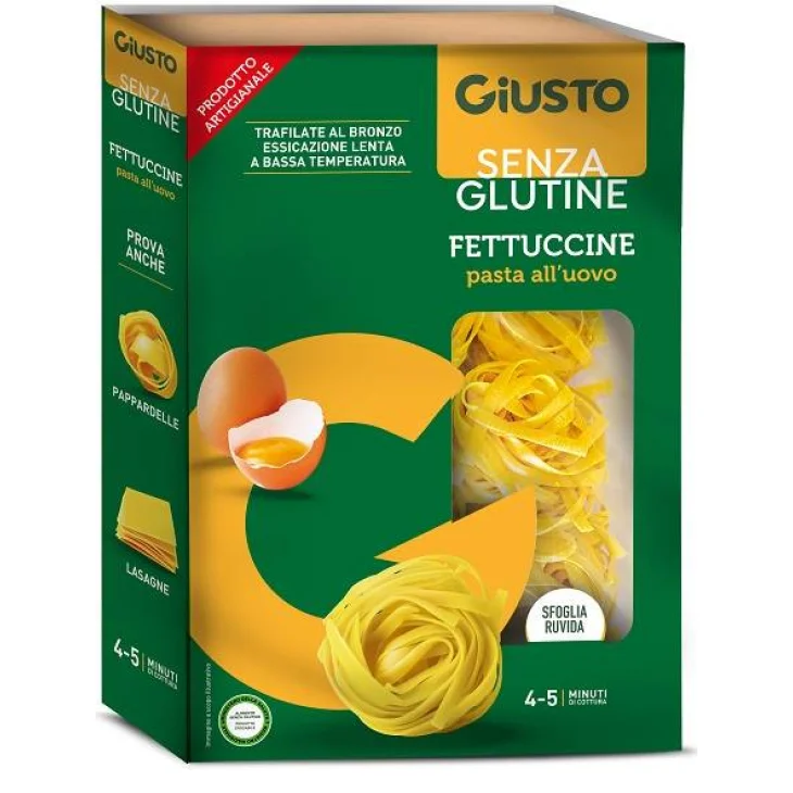GIUSTO SENZA GLUTINE FETTUCCINE ALL'UOVO 250 G GIUSTO SENZA GLUTINE FETTUCCINE ALL'UOVO 250 G