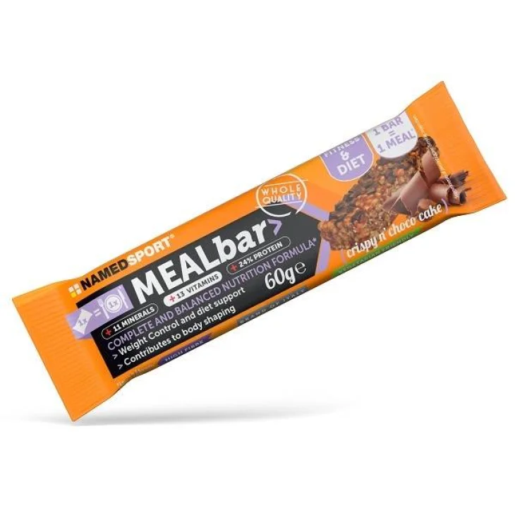 Named Sport Mealbar Chocolate Crunch Barretta Sostituto del Pasto 60 g Named Sport Mealbar Chocolate Crunch Barretta Sostituto del Pasto 60 g