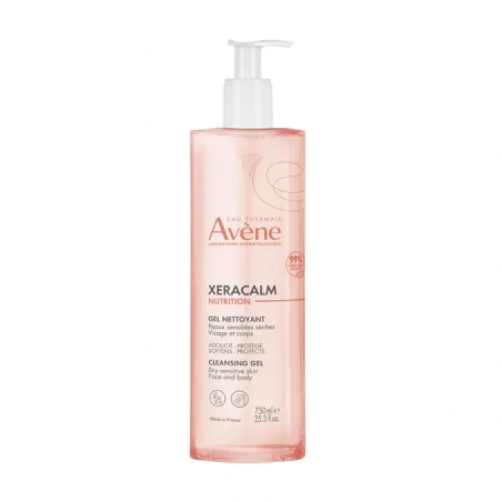 Av&egrave;ne Xeracalm Nutrition Gel Detergente per Pelle Secca e Sensibile 750 ml
