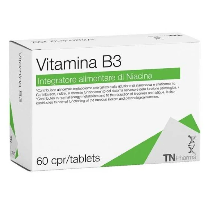 Tsunami Vitamina B3 Integratore Energetico 60 compresse Tsunami Vitamina B3 Integratore Energetico 60 compresse