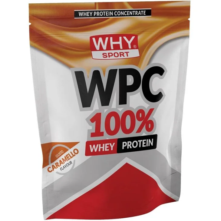 Whysport WPC 100% Whey Integratore di Proteine Gusto Caramello 1 kg Whysport WPC 100% Whey Integratore di Proteine Gusto Caramello 1 kg