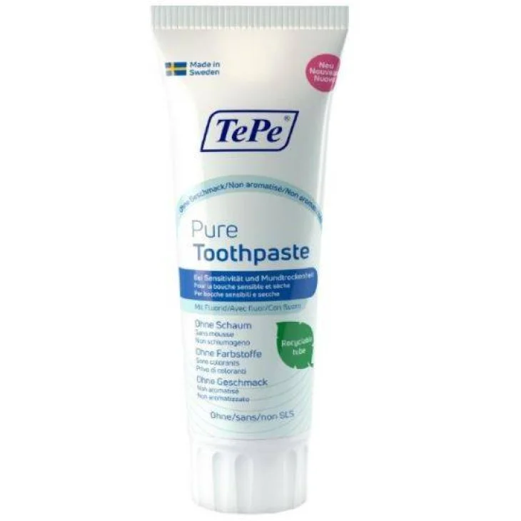 Tepe Pure Dentifricio per Adulti Gusto Neutro 75 ml