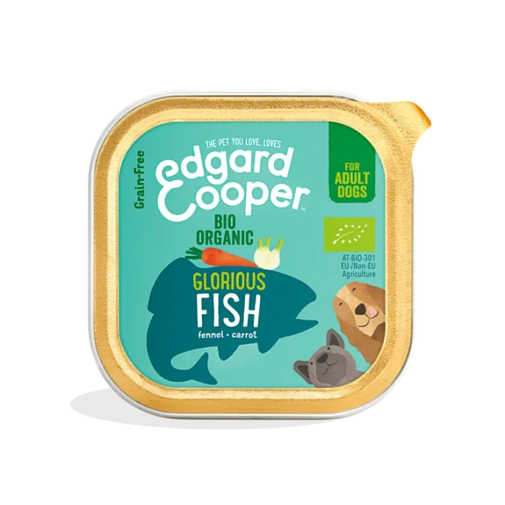 Edgard Cooper Dog Cibo Umido Biologico per Cani Adulti Gusto Pesce 100 g Edgard Cooper Dog Cibo Umido Biologico per Cani Adulti Gusto Pesce 100 g