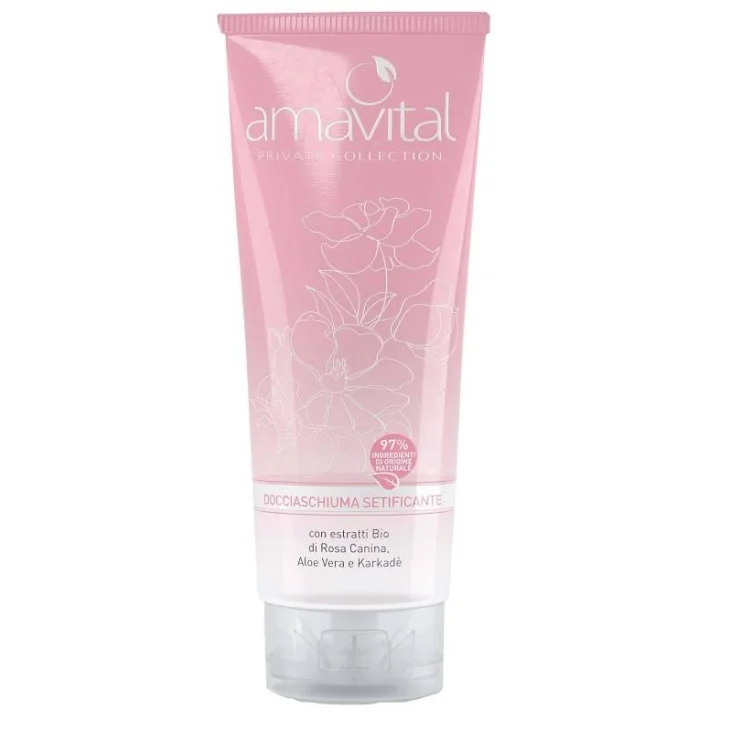 Oficine Cleman Amavital Private Collection Docciaschiuma Setificante Rosa Canina & Karkad&egrave; 200 ml