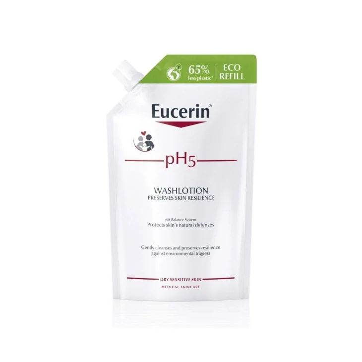 Eucerin pH5 Washlotion Lozione Detergente per Pelli Sensibili Eco Refill 400 ml