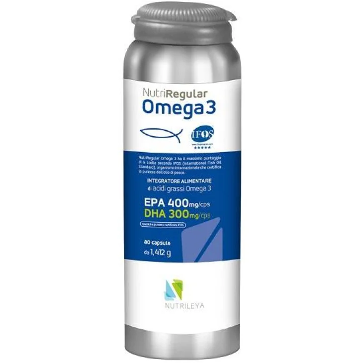 Nutrileya Nutriregular Omega 3 Integratore 80 capsule