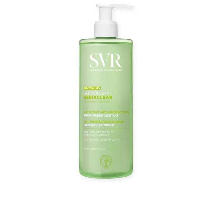 SVR Sebiaclear Gel Moussant Detergente Purificante Anti-Imperfezioni 400 ml SVR Sebiaclear Gel Moussant Detergente Purificante Anti-Imperfezioni 400 ml