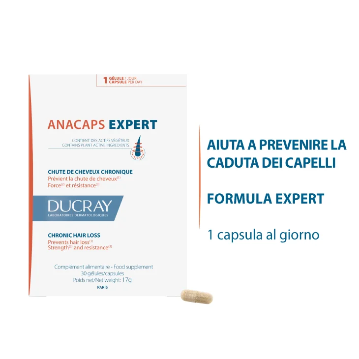 Ducray Anacaps Expert Integratore per Capelli e Unghie 90 capsule