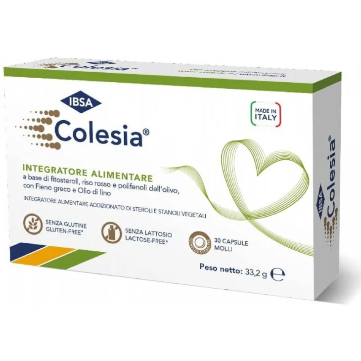 Ibsa Colesia Soft Gel Integratore per il Colesterolo 60 capsule Ibsa Colesia Soft Gel Integratore per il Colesterolo 60 capsule