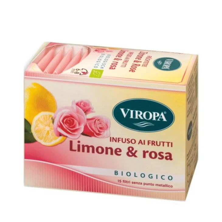 Viropa Limone e rosa Bio Infuso 15 filtri Viropa Limone e rosa Bio Infuso 15 filtri