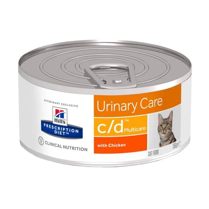 PRESCRIPTION DIET FELINE URINARY CARE C/D MULTICARE CHICKEN&VEGETABLES 156 G