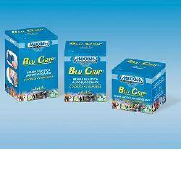 BENDA ELASTICA AUTOBLOCCANTE MASTER-AID BLUGRIP 8X4,5 BENDA ELASTICA AUTOBLOCCANTE MASTER-AID BLUGRIP 8X4,5