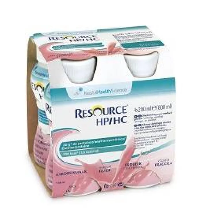 RESOURCE HP/HC FRAGOLA 4 BOTTIGLIE 200 ML RESOURCE HP/HC FRAGOLA 4 BOTTIGLIE 200 ML