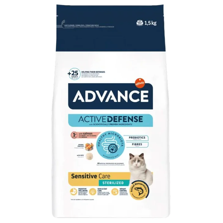 Advance Cat Sensitive Care Sterilized Salmon 1,5 Kg Advance Cat Sensitive Care Sterilized Salmon 1,5 Kg