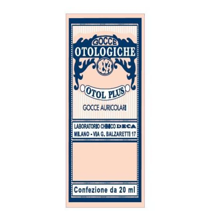 OTOL PLUS GOCCE AURICOLARI 20 ML OTOL PLUS GOCCE AURICOLARI 20 ML