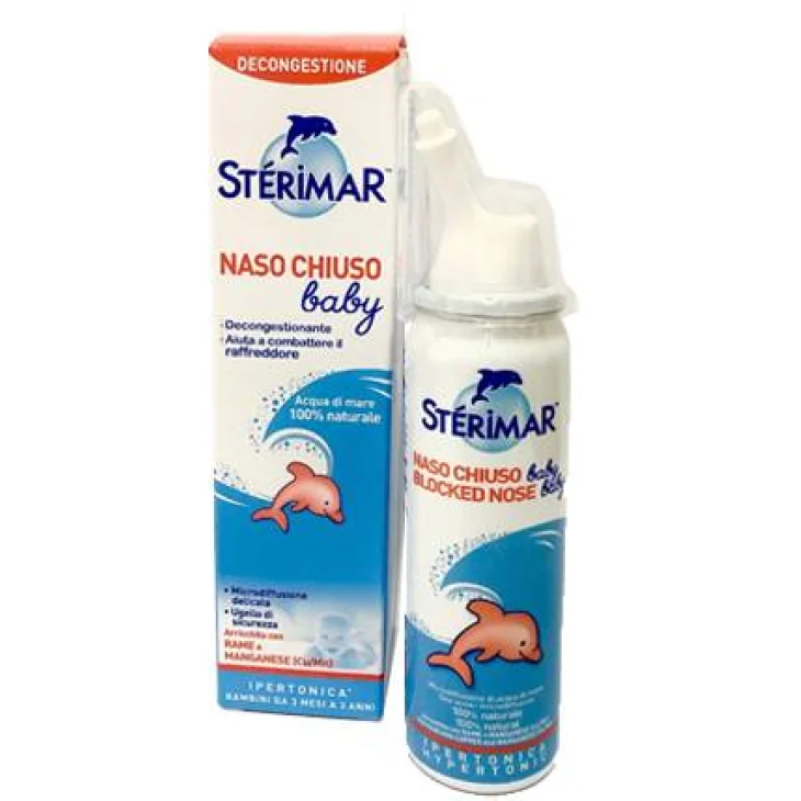 Sterimar Baby Naso Chiuso Soluzione decongestionante per il naso del bambino 50 ml Sterimar Baby Naso Chiuso Soluzione decongestionante per il naso del bambino 50 ml