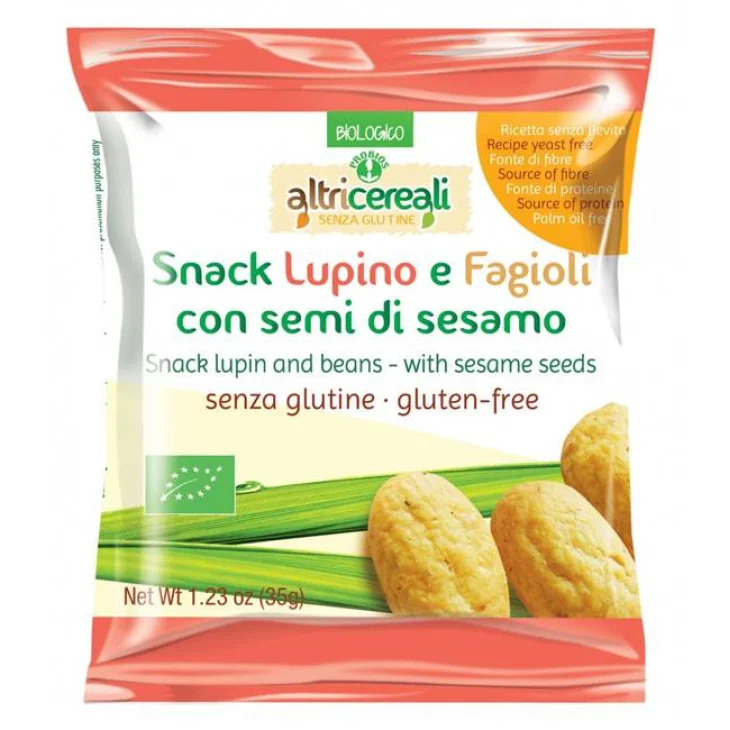 ALTRICEREALI SNACK LUPINO E FAGIOLI CON SEMI DI SESAMO 35 G ALTRICEREALI SNACK LUPINO E FAGIOLI CON SEMI DI SESAMO 35 G