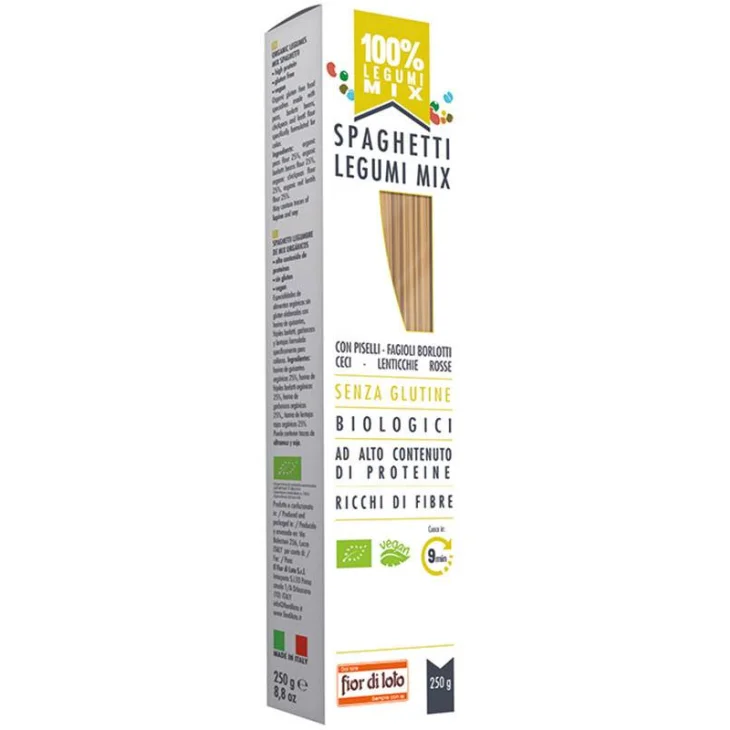 SPAGHETTI MIX DI LEGUMI SENZA GLUTINE 250 G SPAGHETTI MIX DI LEGUMI SENZA GLUTINE 250 G
