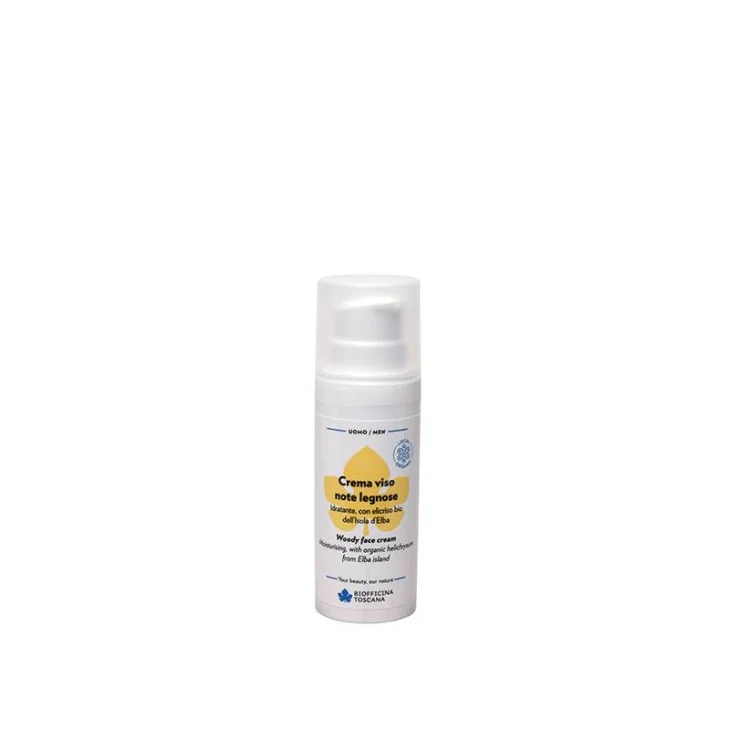 Biofficina Toscana Crema Viso Idratante Note Legnose per Uomo 50 ml