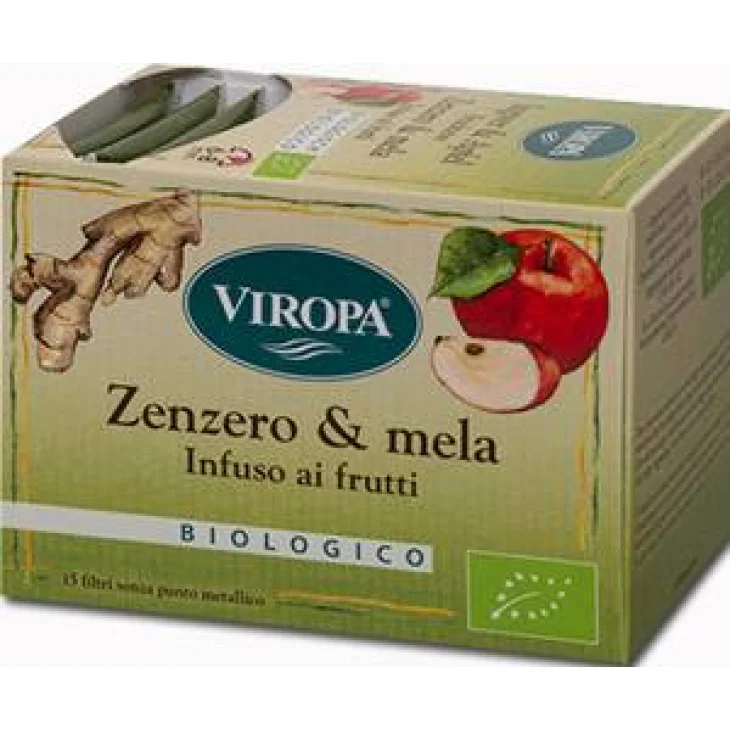 VIROPA ZENZERO & MELA INFUSO BIOLOGICO 15 BUSTINE 2,5 G VIROPA ZENZERO & MELA INFUSO BIOLOGICO 15 BUSTINE 2,5 G