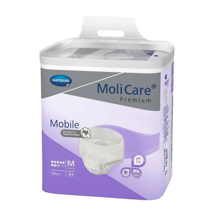 Molicare Mobile Pull Up Notte 8 Gocce Pannoloni per Incontinenza Severa Taglia M 14 pezzi