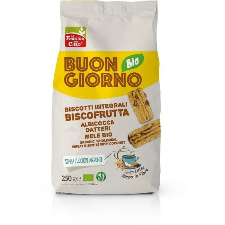 BUONGIORNOBIO BISCOFRUTTA INTEGRALI BIO 250 G BUONGIORNOBIO BISCOFRUTTA INTEGRALI BIO 250 G